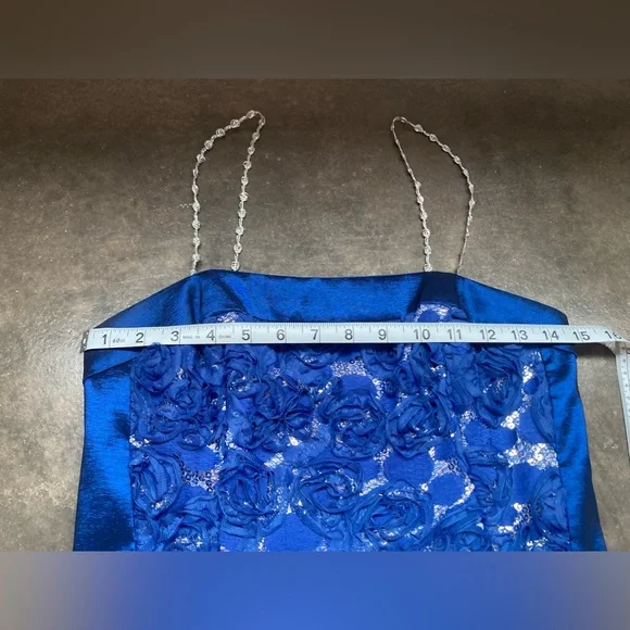 Jessica McClintock Junior’s Women’s Rose Seuqin Dress - SIZE 8 - Picture 12 of 13